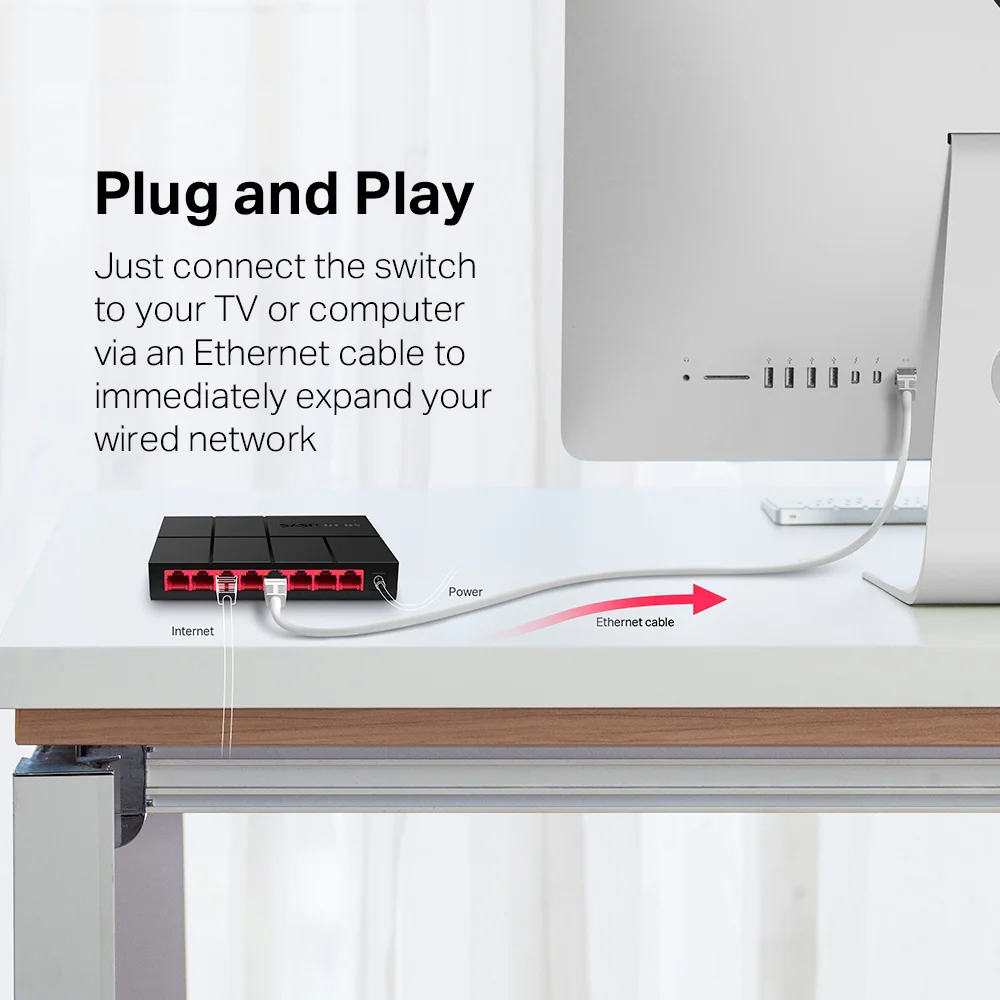 Mercusys MS108G 8-Port Gigabit Desktop Switch - Image 4