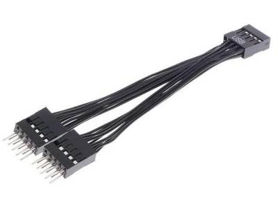 Microworld USB extension cable 9 pin female to 2 male