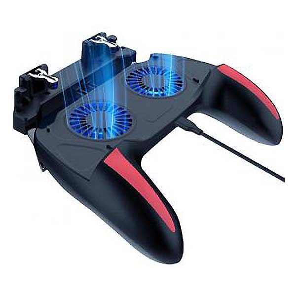 VW-H10 Mobile Game Controller with Dual Cooling Fans & Power Bank (2500mAh) – LED Gamepad with Triggers - Image 2