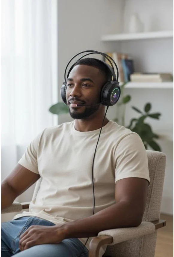 Mikuso XP628 Vortex USB RGB Gaming Headset – 7.1 Surround Sound with Microphone - Image 2
