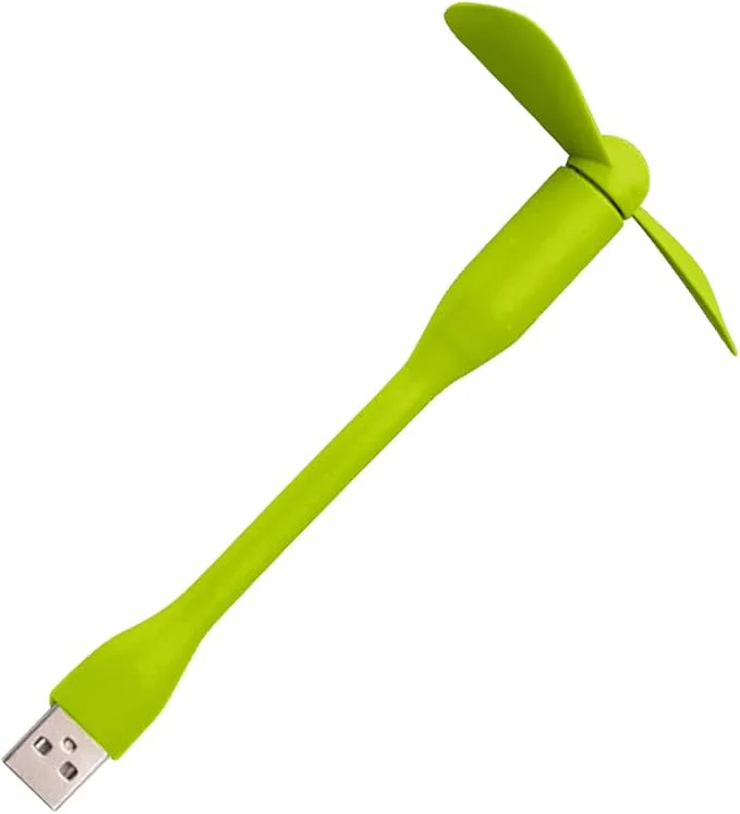 Mini SE094 Flexible USB Fan – Portable Bendable Cooling Fan – Green - Image 3