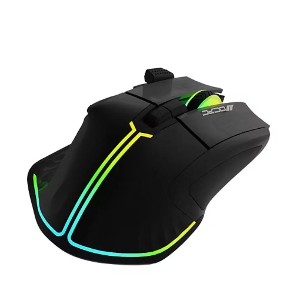 OCPC MR-33 Wireless Gaming Mouse – High Precision, 7200 DPI, RGB Lighting, Black Ergonomic Design - Image 3