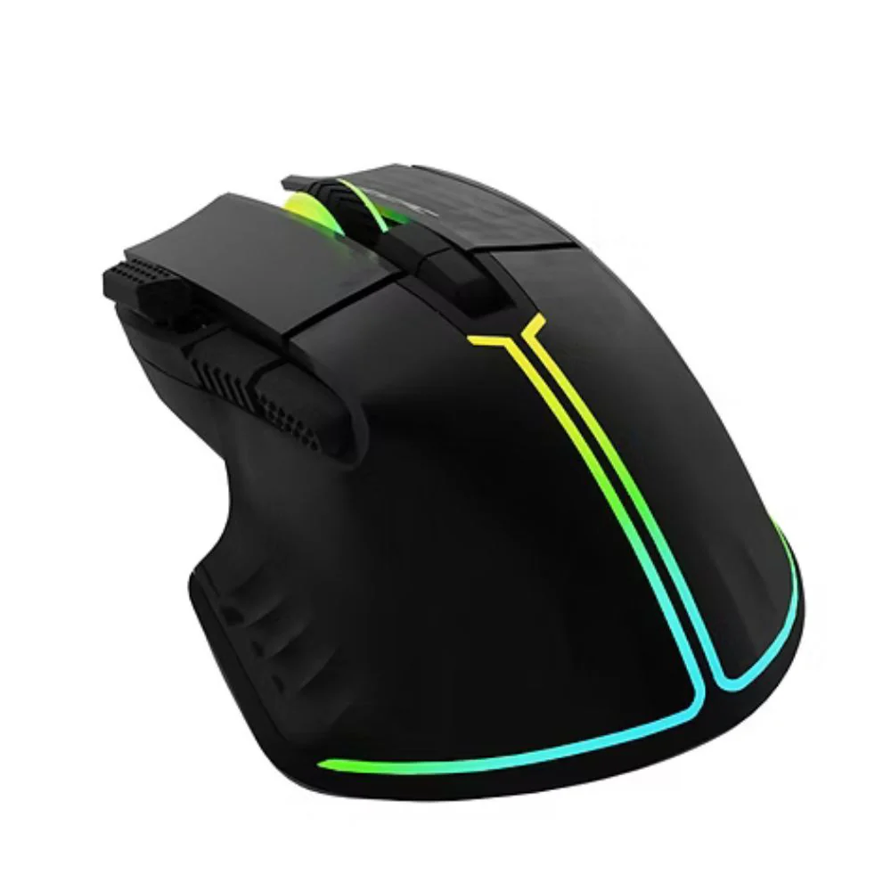 OCPC MR-33 Wireless Gaming Mouse – High Precision, 7200 DPI, RGB Lighting, Black Ergonomic Design - Image 4