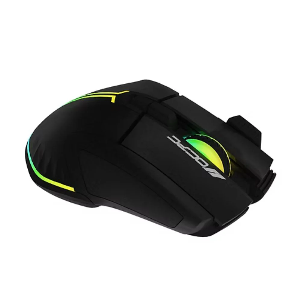 OCPC MR-33 Wireless Gaming Mouse – High Precision, 7200 DPI, RGB Lighting, Black Ergonomic Design - Image 5