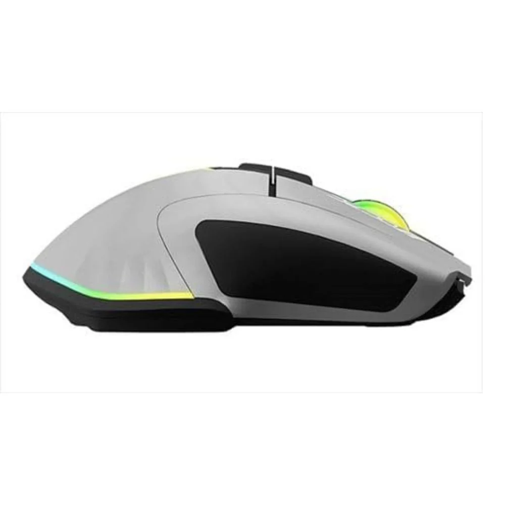 OCPC MR-33 Wireless Gaming Mouse – 7200 DPI, 6 Buttons, RGB Lighting, Ergonomic Gray Design - Image 2