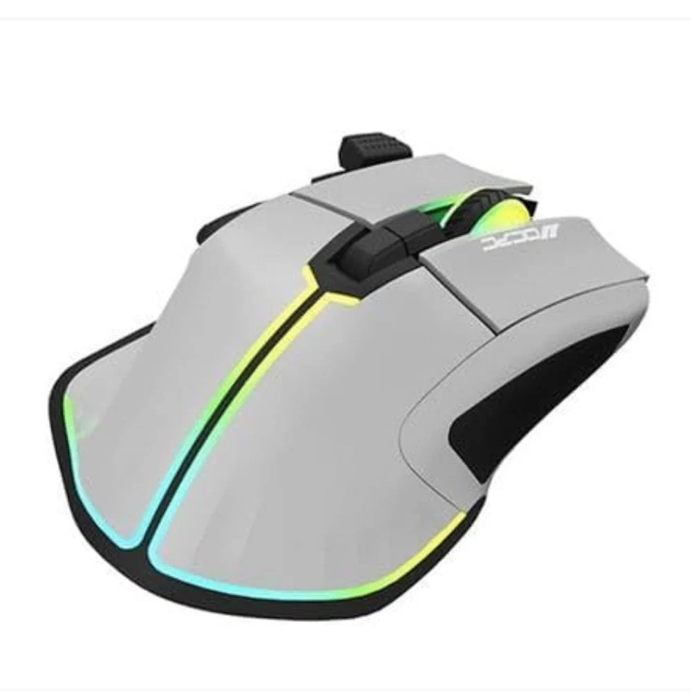 OCPC MR-33 Wireless Gaming Mouse – 7200 DPI, 6 Buttons, RGB Lighting, Ergonomic Gray Design - Image 5