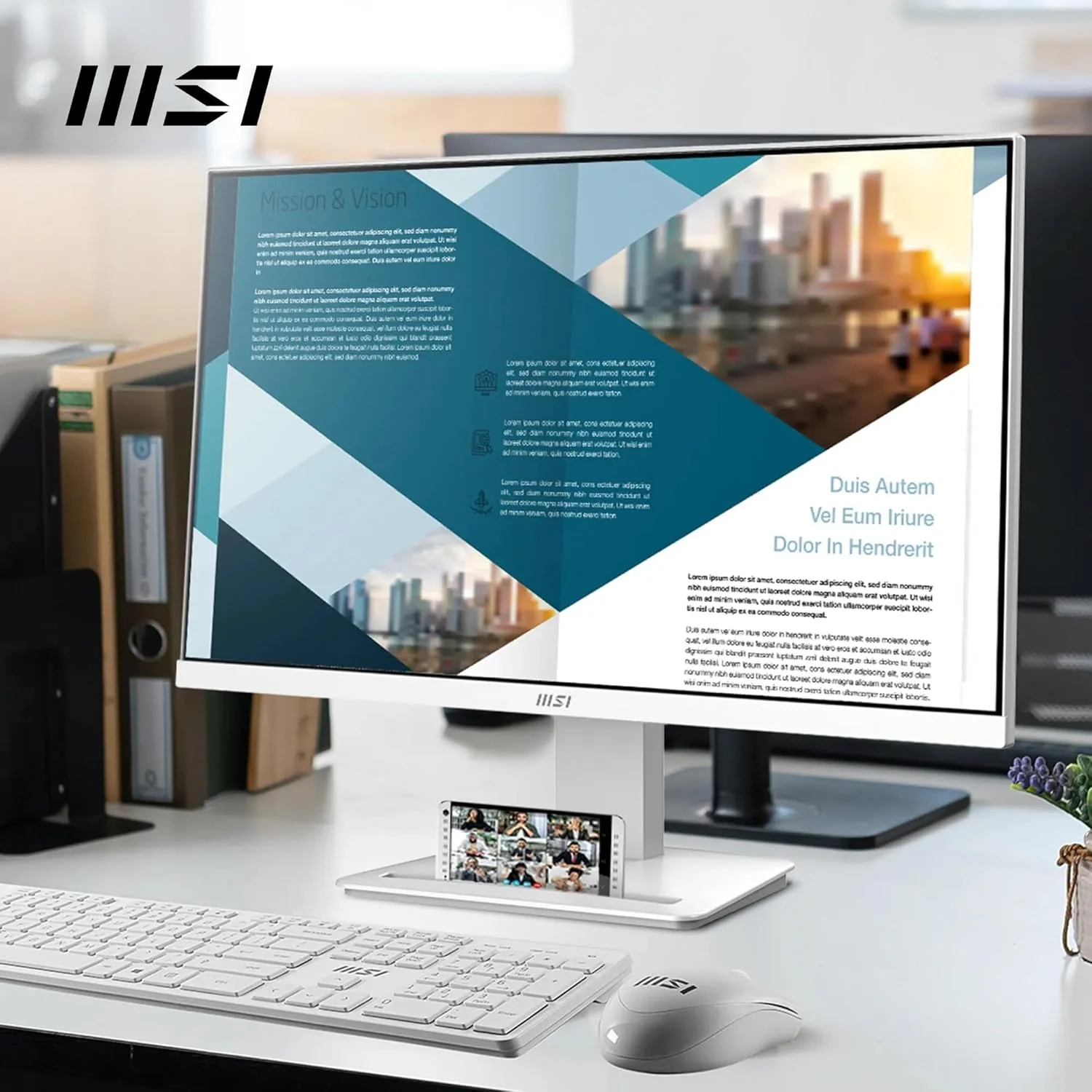 MSI PRO MP2412W 23.8-inch FHD 100Hz VA EyesErgo Business Monitor - Image 3