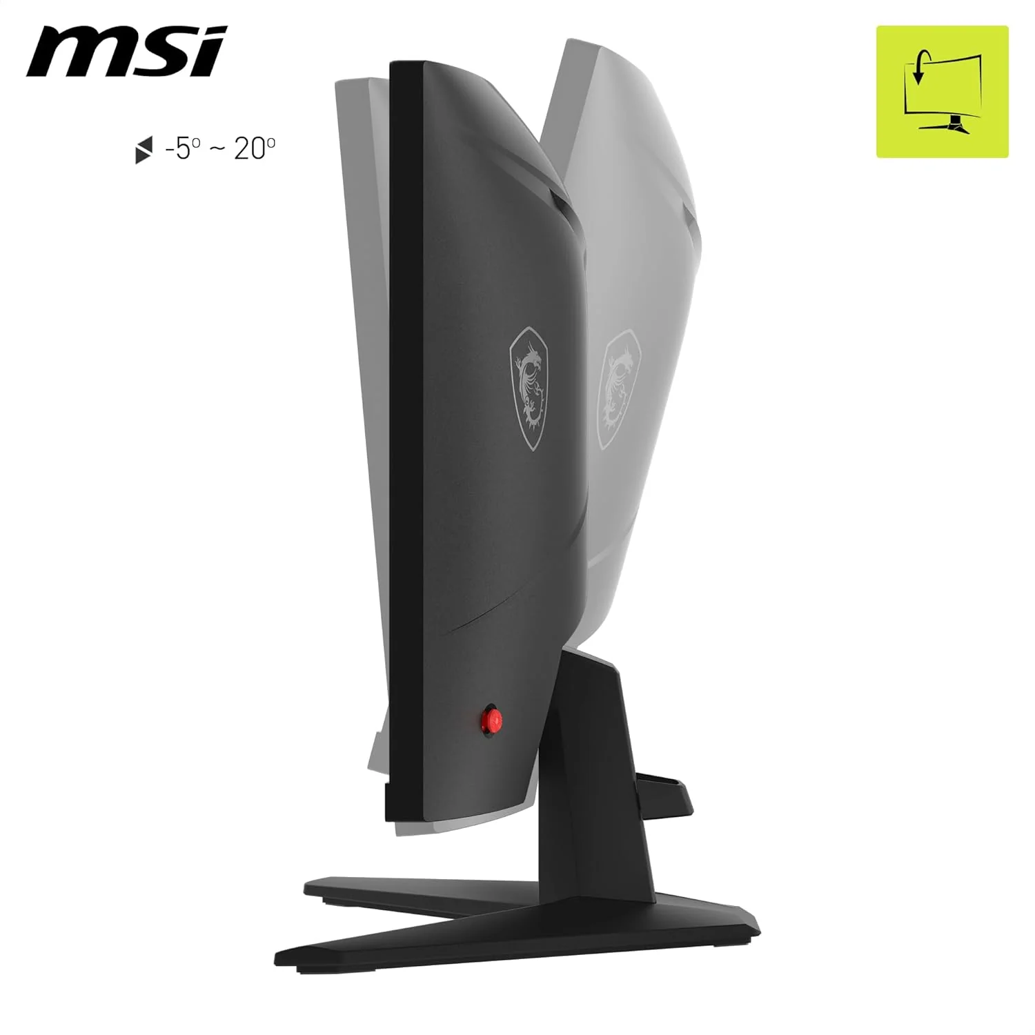 MSI MAG 244C 24-inch FHD 1500R Curved Gaming Monitor, 180Hz, 1ms, Adaptive Sync - Image 4