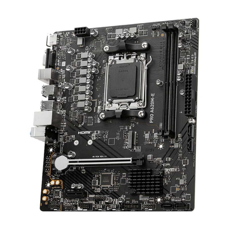 MSI A620M-E PRO AMD AM5 MATX Gaming Motherboard - Image 2