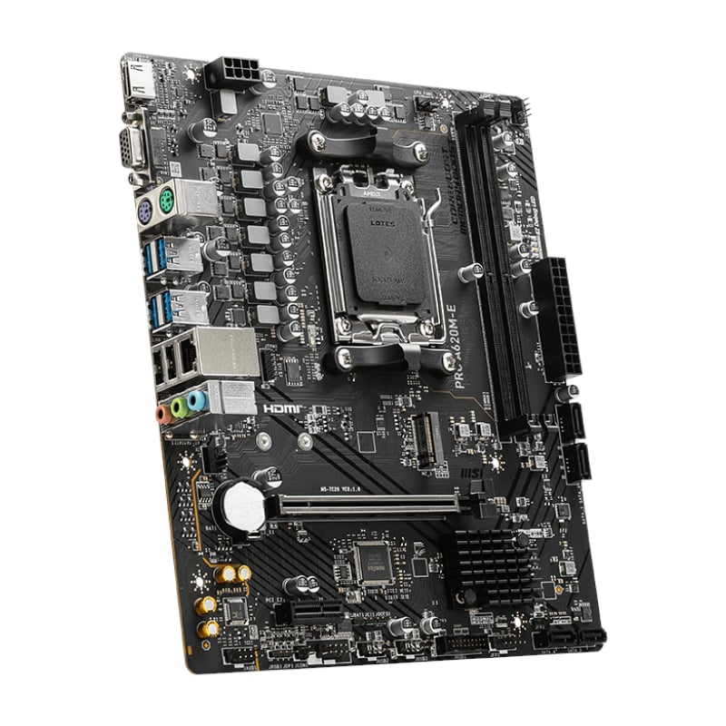 MSI A620M-E PRO AMD AM5 MATX Gaming Motherboard - Image 3