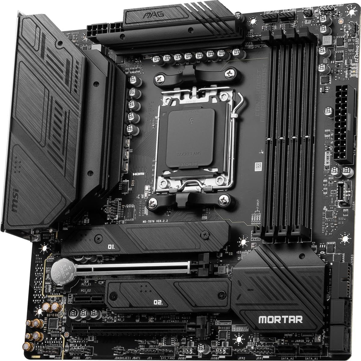 MSI MAG B650M MORTAR WIFI mATX Motherboard, AM5, DDR5, PCIe 4.0, Wi-Fi 6E - Image 2