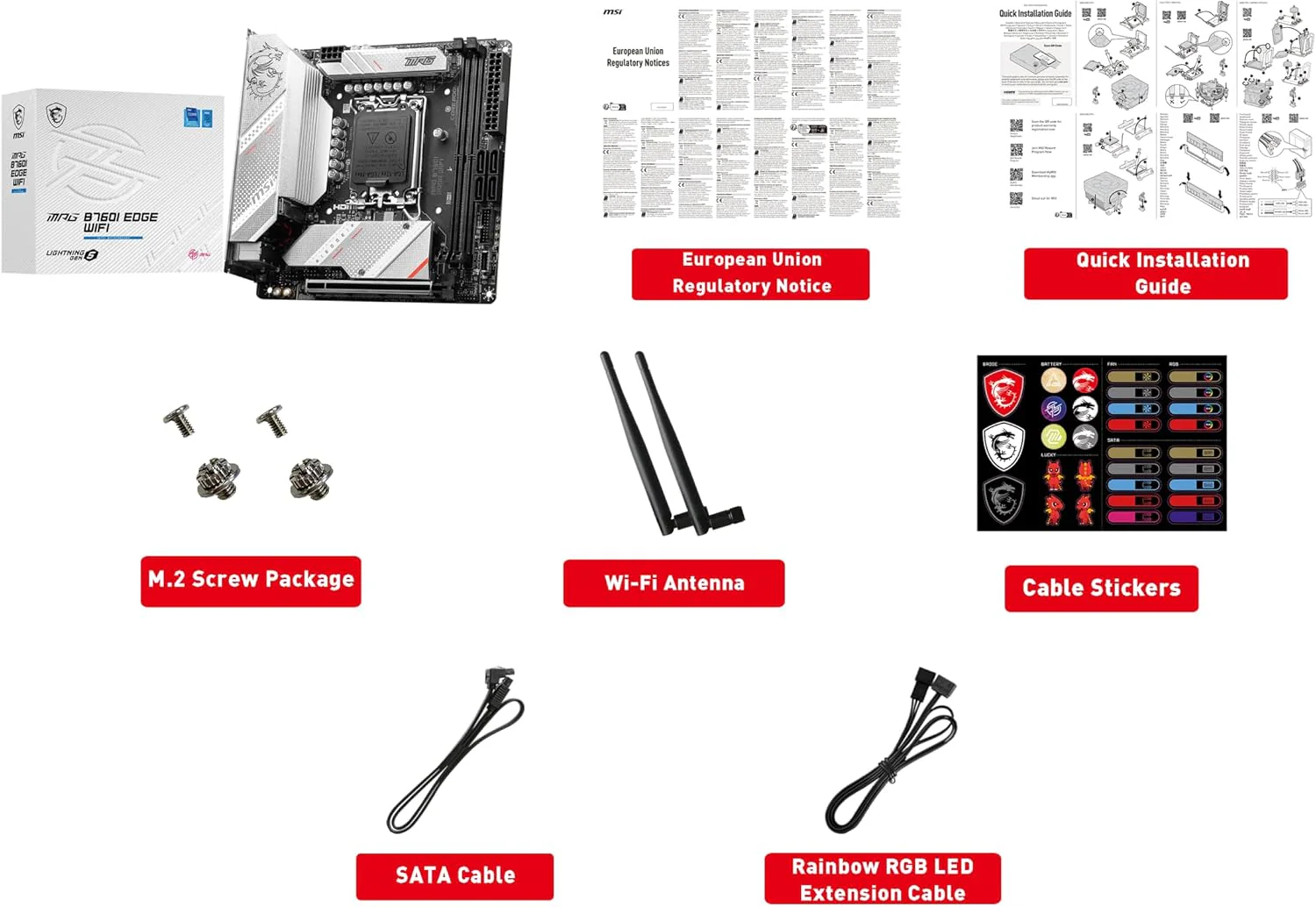 MSI MPG B760I EDGE WIFI Mini-ITX Motherboard, LGA 1700, DDR5, PCIe 5.0, Wi-Fi 6E - Image 7