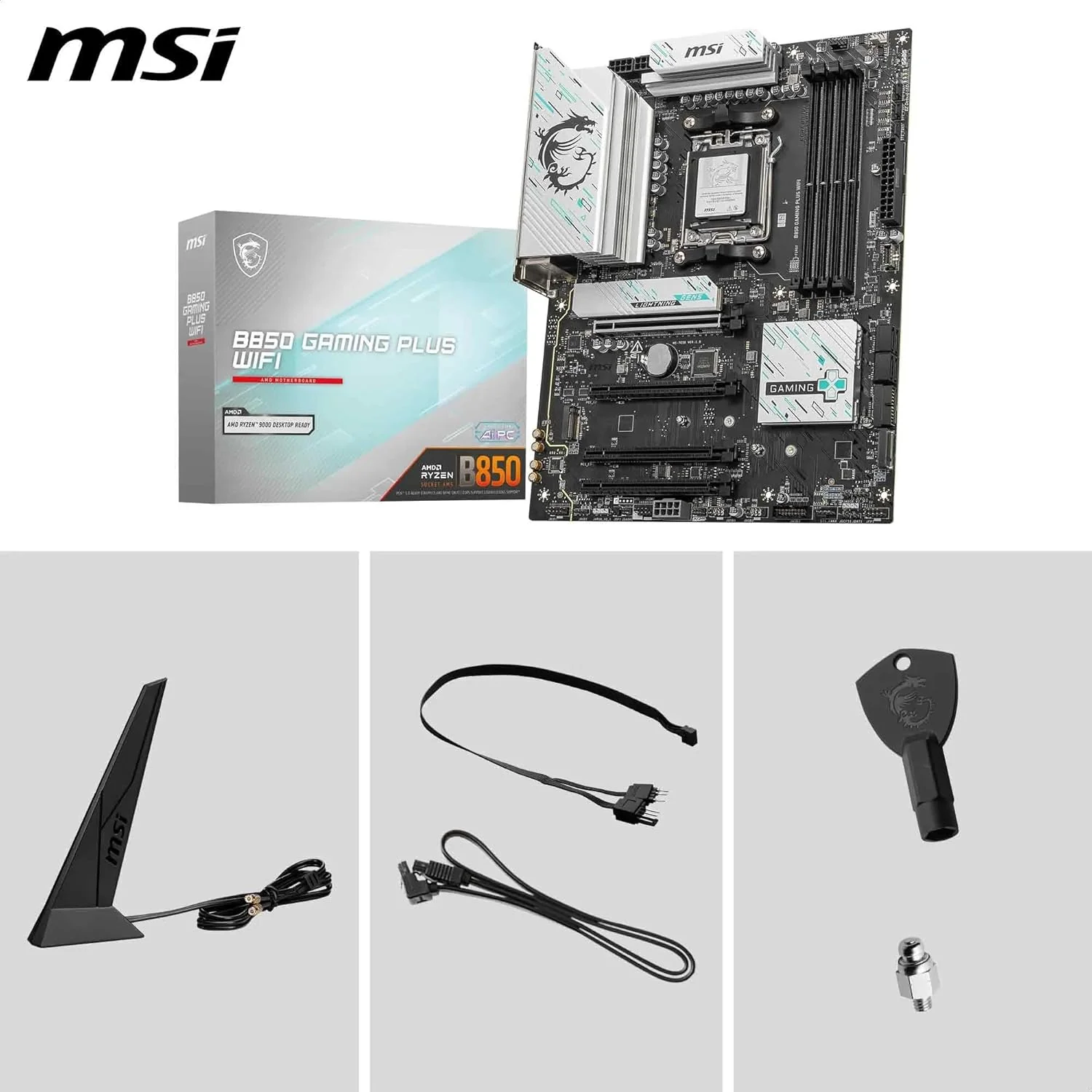 MSI B850 GAMING PLUS WIFI V1 ATX Motherboard, AM5, DDR5, PCIe 5.0, Wi-Fi 7 - Image 7