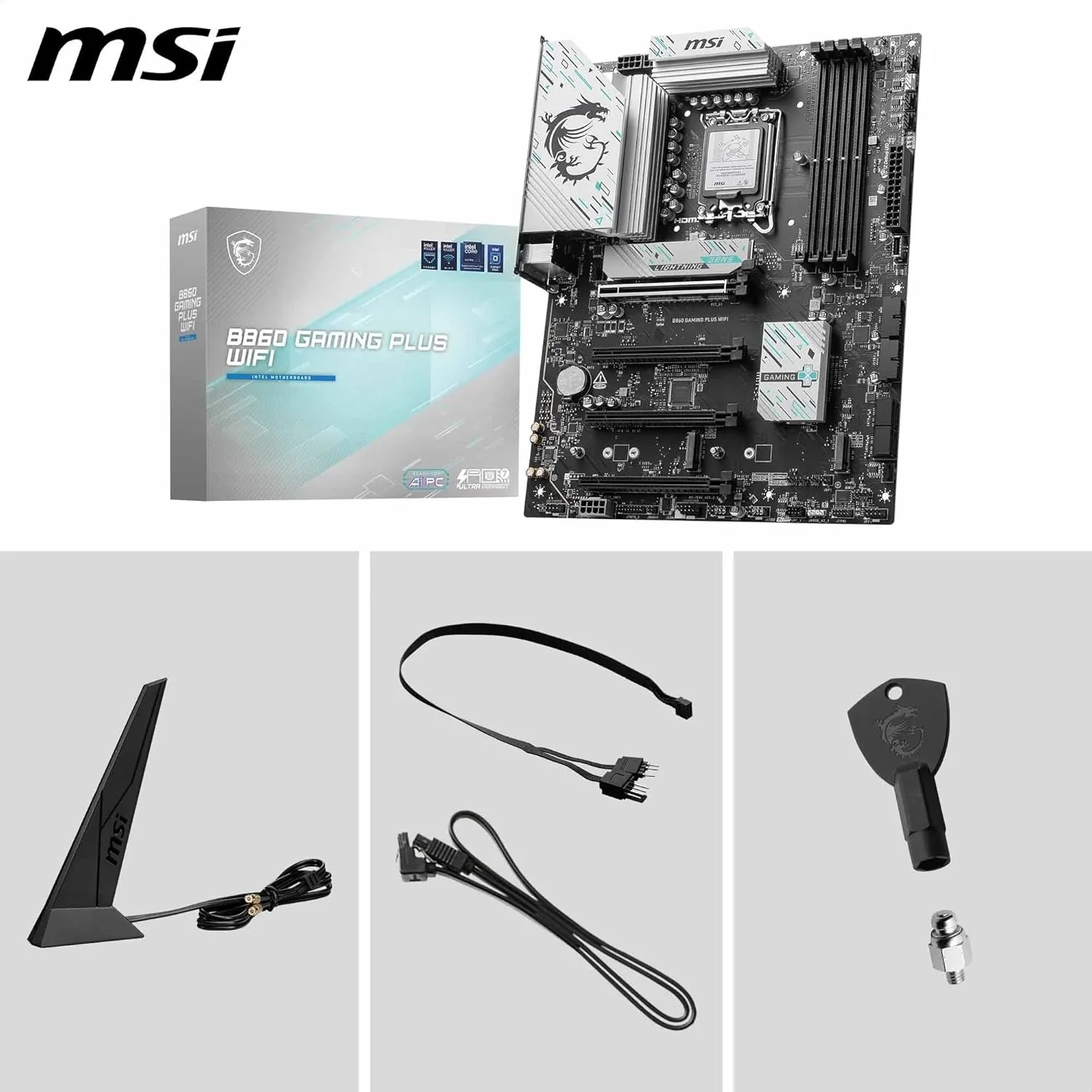 MSI B860 GAMING PLUS WIFI ATX Motherboard, LGA 1851, DDR5, PCIe 5.0, Wi-Fi 7 - Image 7