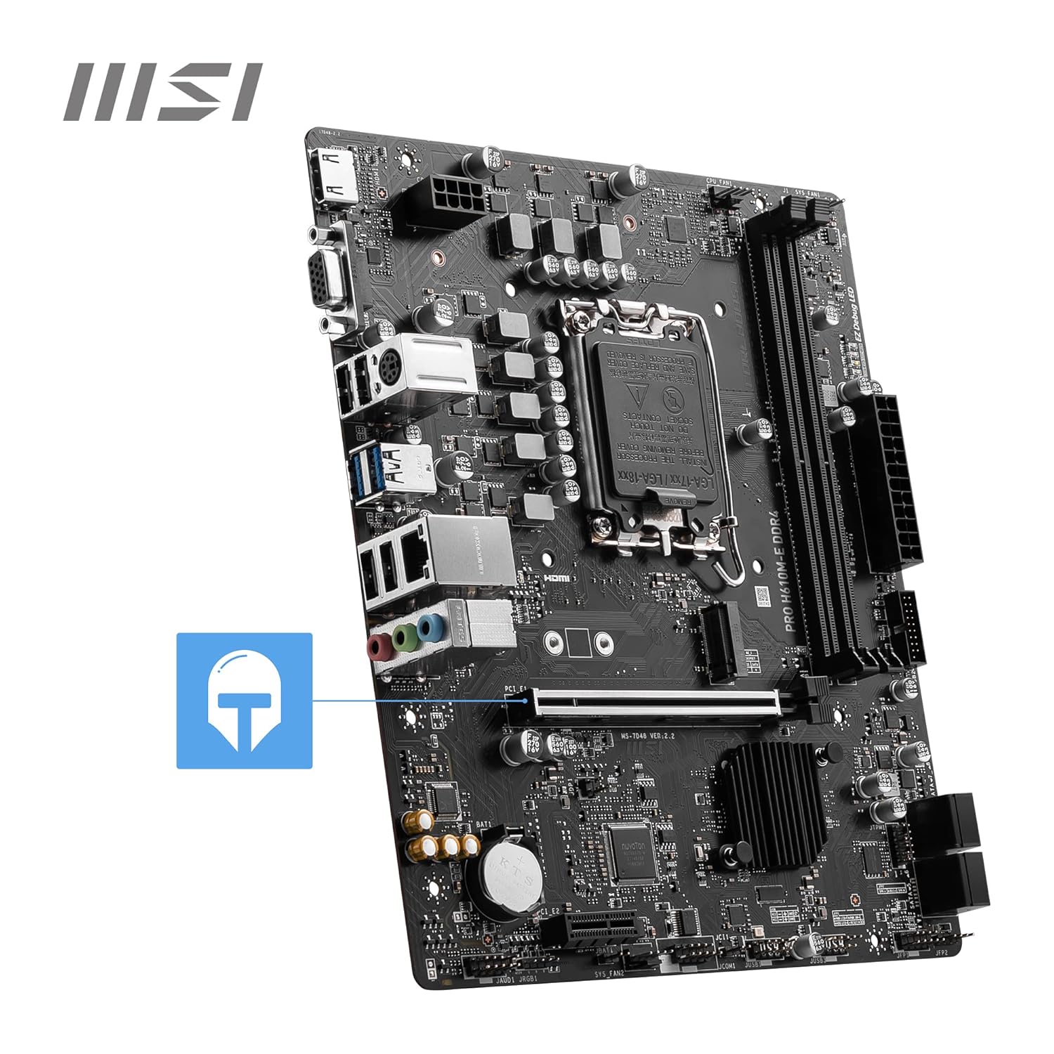 MSI PRO H610M-E DDR4 LGA 1700 Micro-ATX Motherboard - Image 4