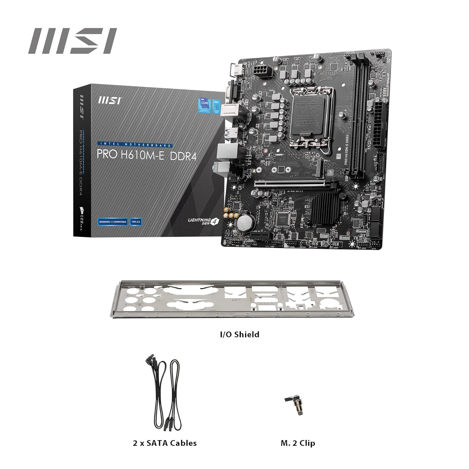 MSI PRO H610M-E DDR4 LGA 1700 Micro-ATX Motherboard - Image 6
