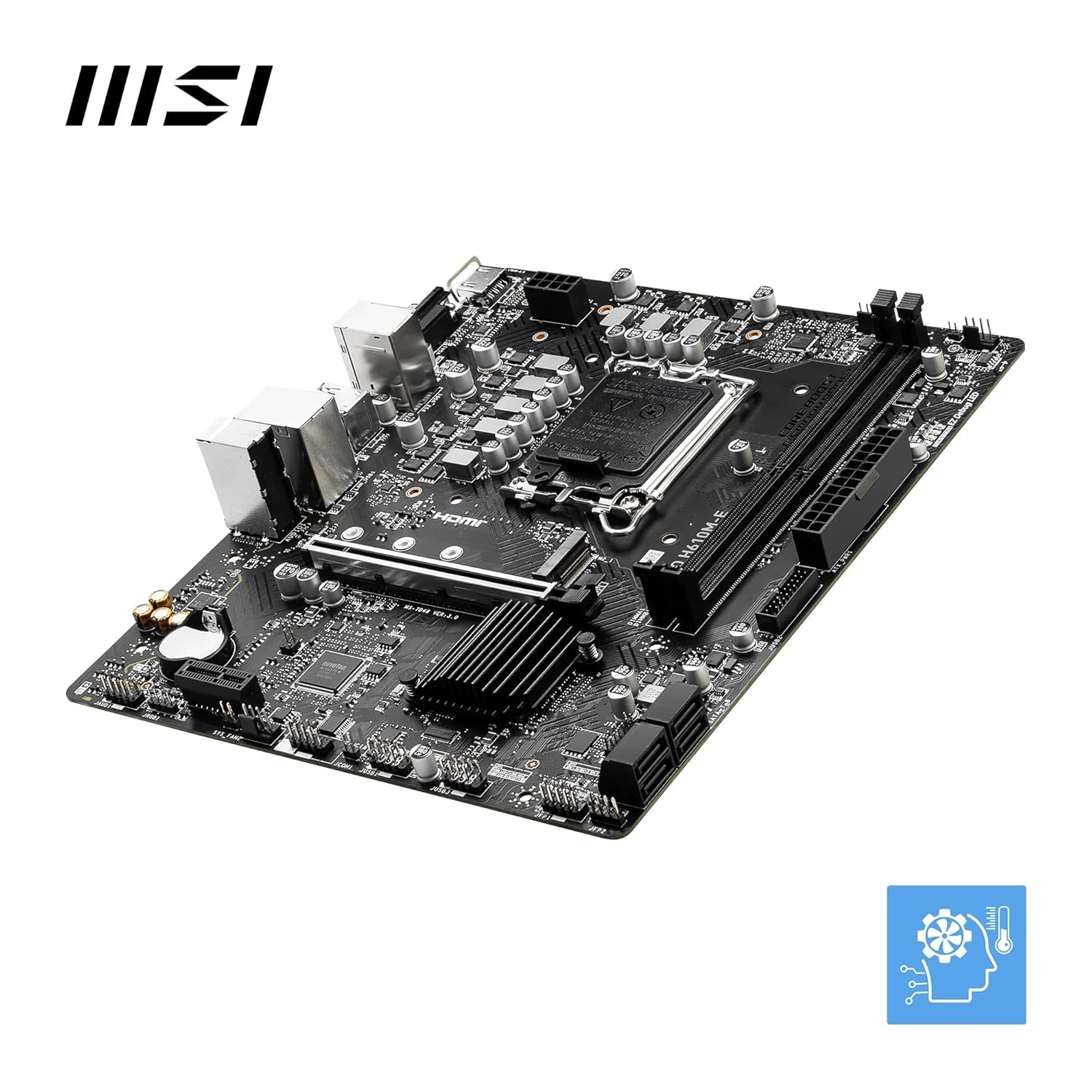 MSI H610M-E PRO DDR5 LGA 1700 Micro-ATX Motherboard - Image 2