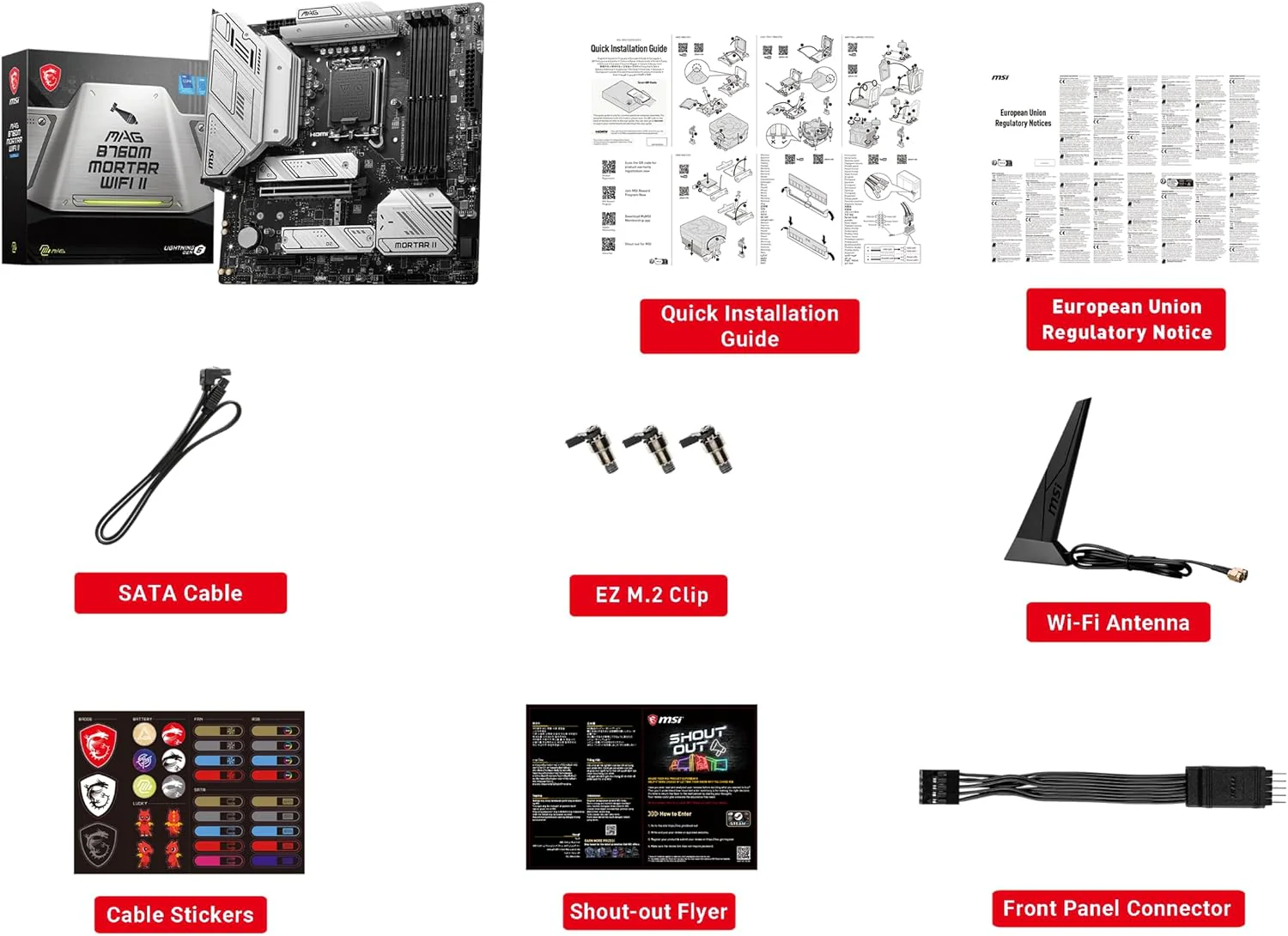 MSI MAG B760M MORTAR WIFI II mATX Motherboard, LGA 1700, DDR5, PCIe 5.0, Wi-Fi 6E - Image 7