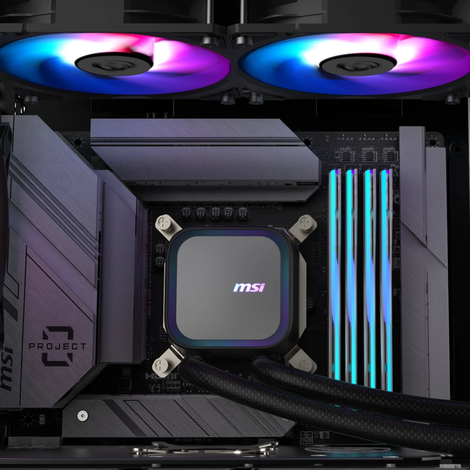 MSI MAG Coreliquid A13 240 AIO Liquid CPU Cooler - Black - Image 3