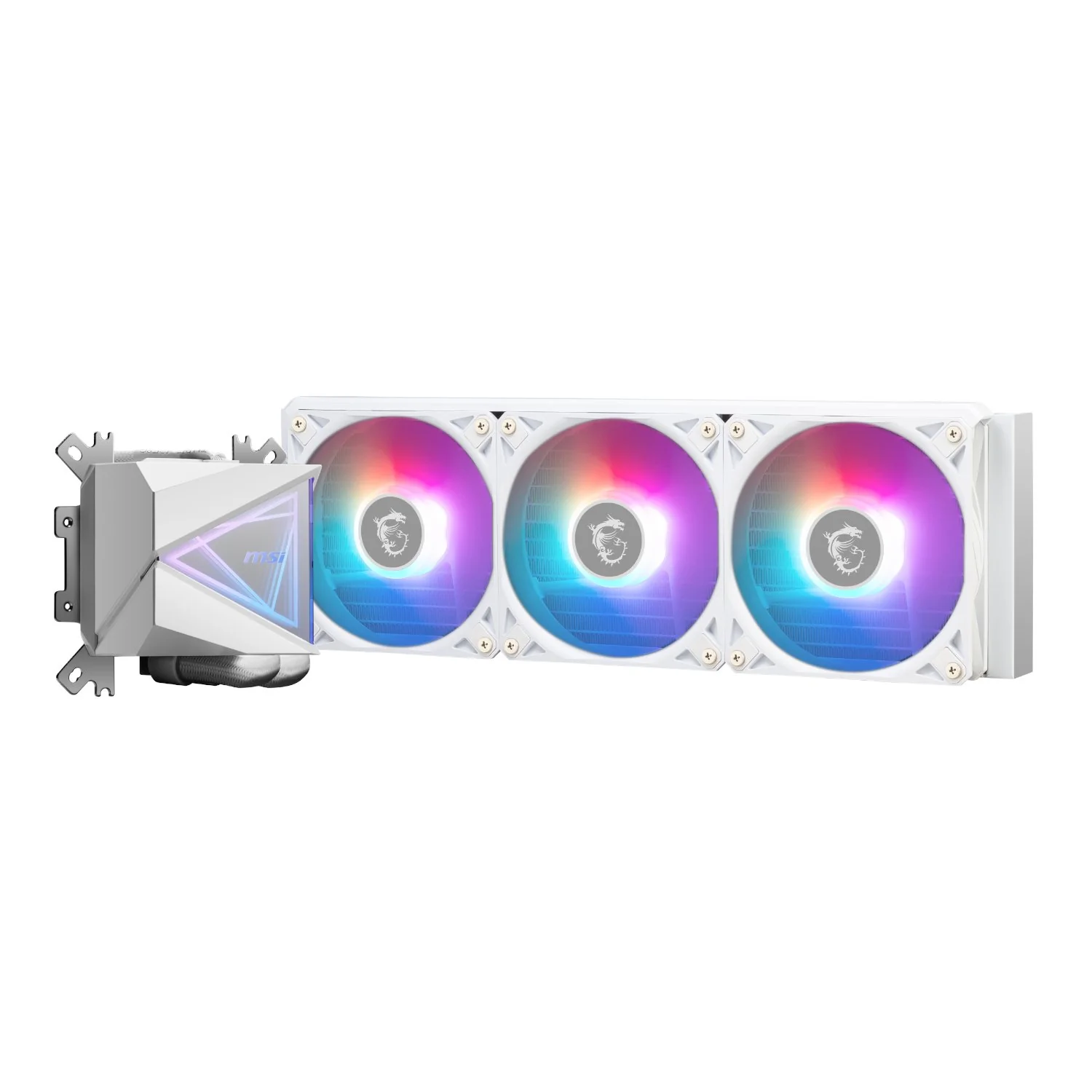 MSI MAG Coreliquid I360 ARGB AIO Liquid CPU Cooler – White - Image 2