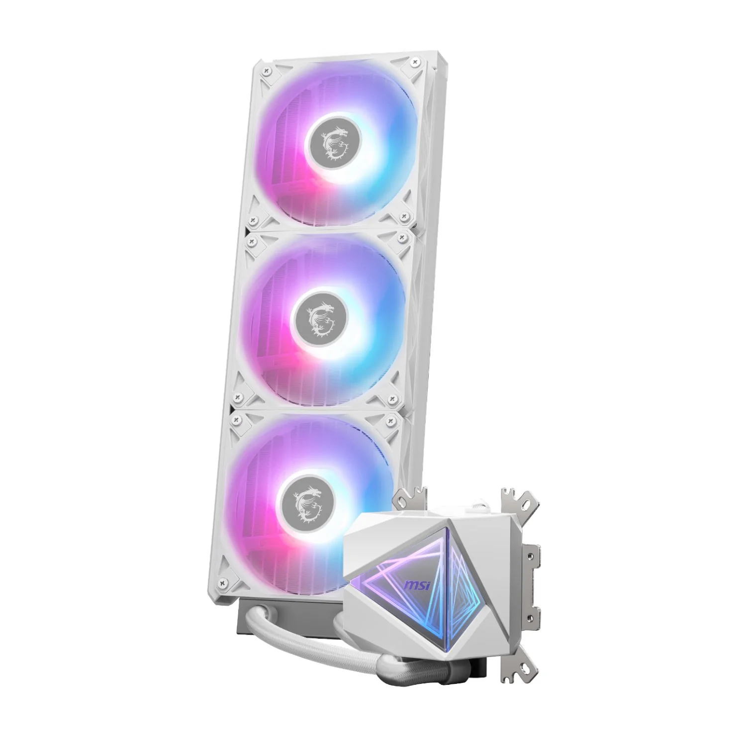 MSI MAG Coreliquid I360 ARGB AIO Liquid CPU Cooler – White - Image 3