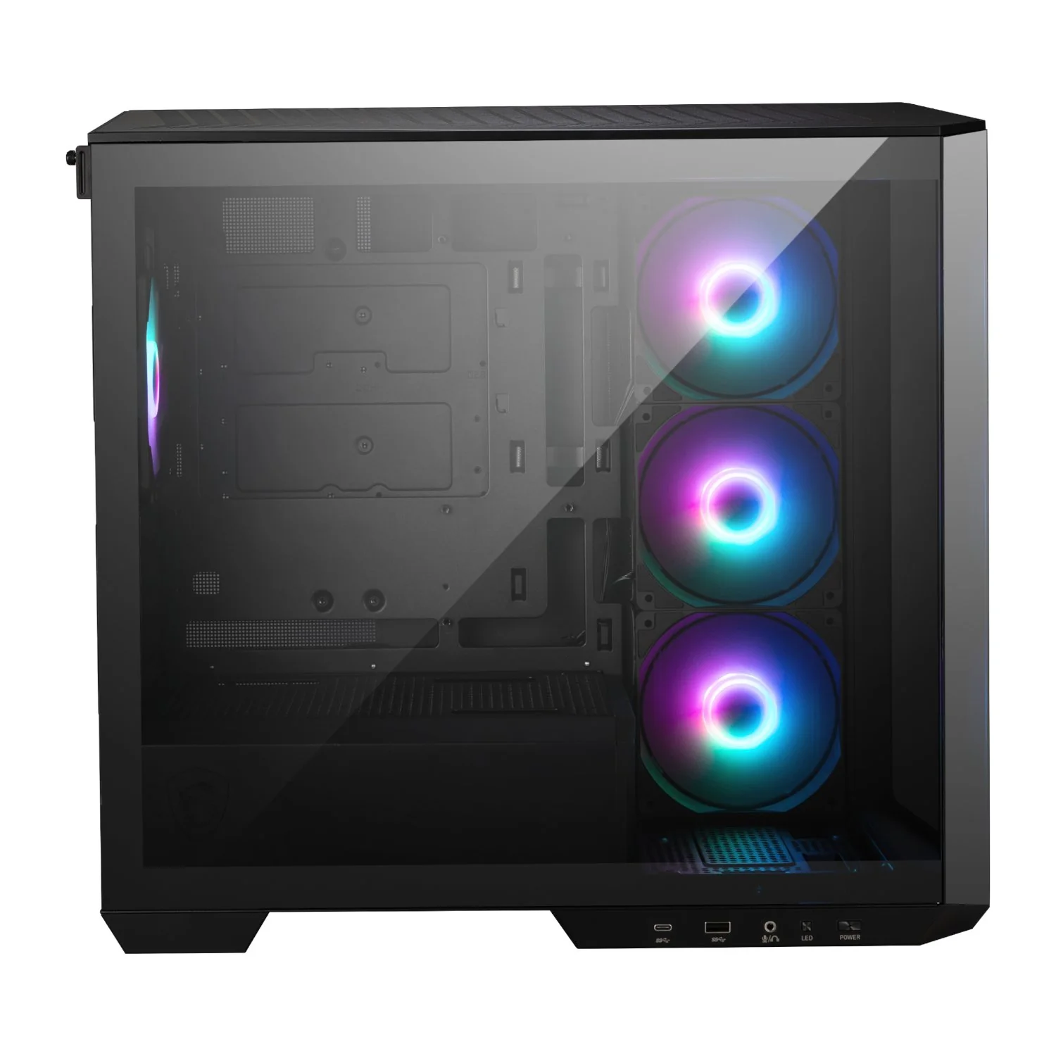 MSI MAG PANO M100R PZ M-ATX ARGB Gaming Chassis - Black - Image 3
