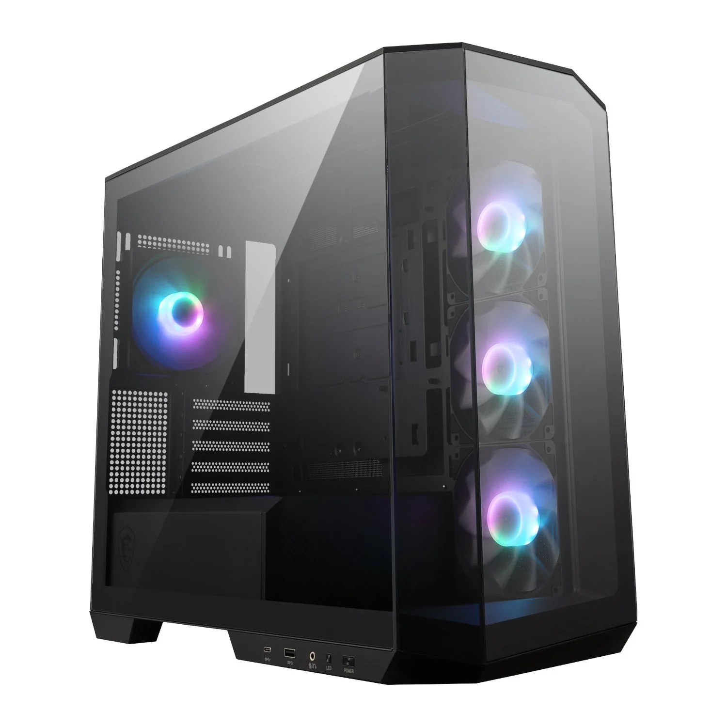 MSI MAG PANO M100R PZ M-ATX ARGB Gaming Chassis - Black - Image 5