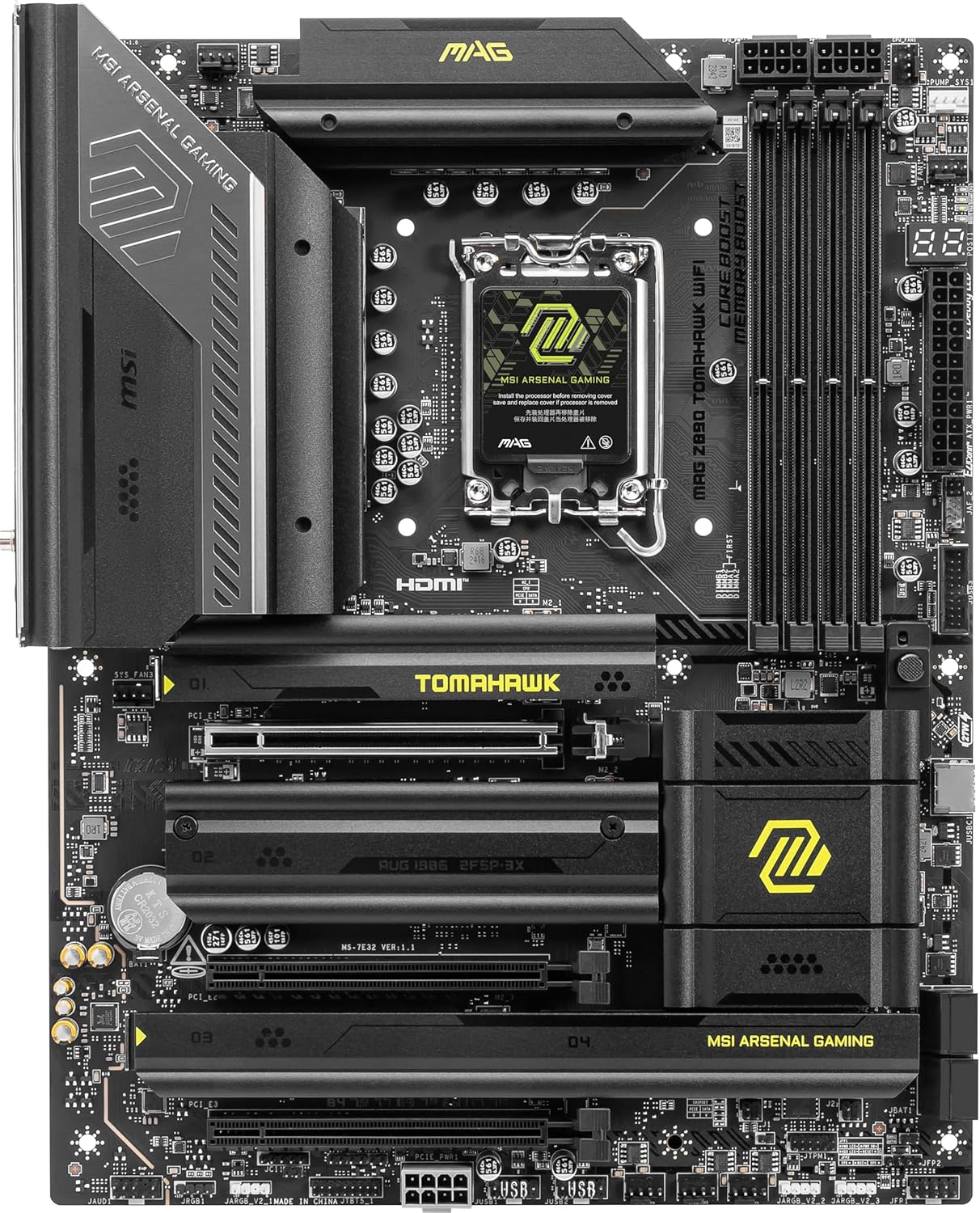 MSI MAG Z890 TOMAHAWK WIFI ATX Motherboard, LGA 1851, DDR5, Wi-Fi 7, PCIe 5.0 - Image 5