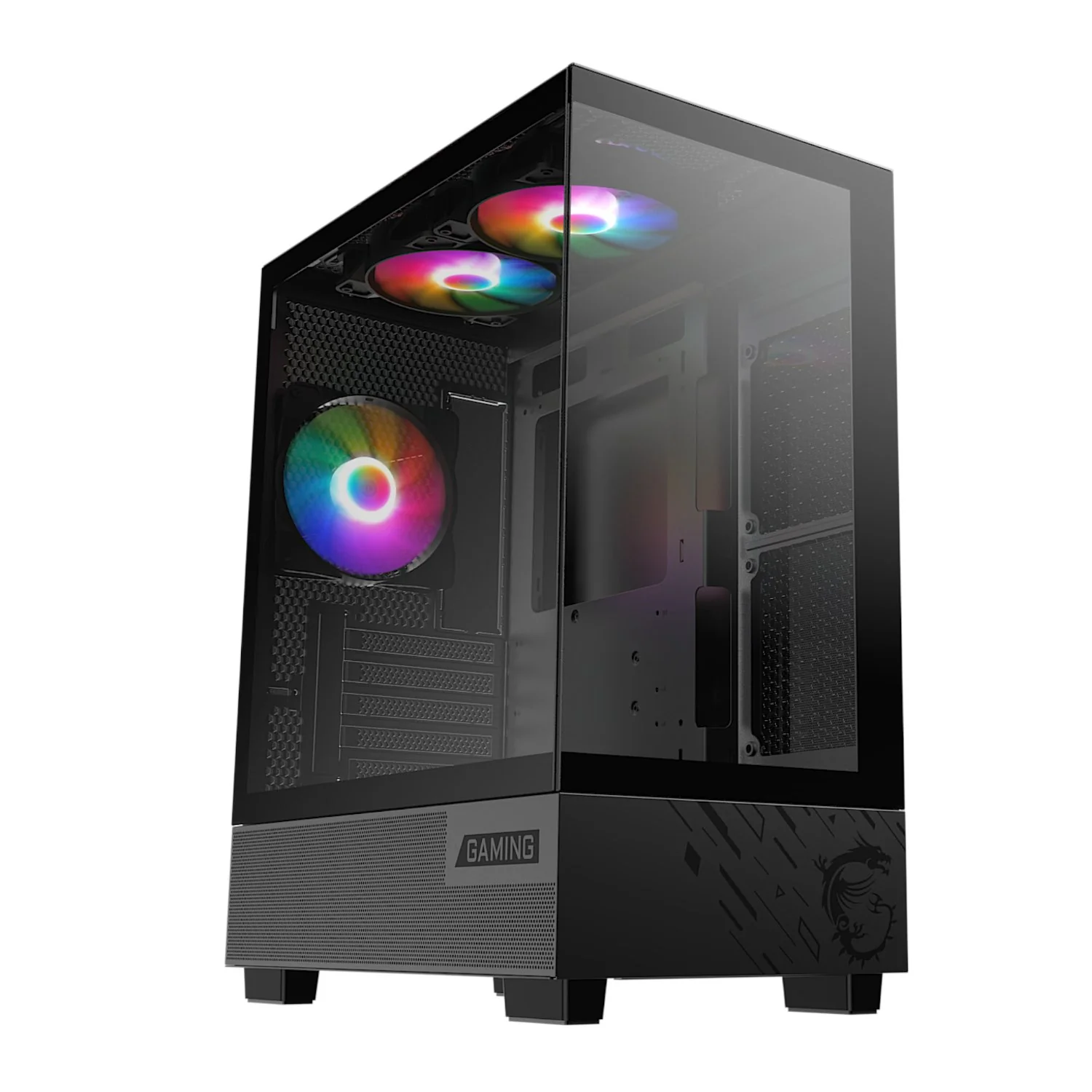 MSI PAG PANO M110A Micro-ATX Gaming Chassis – Black - Image 4