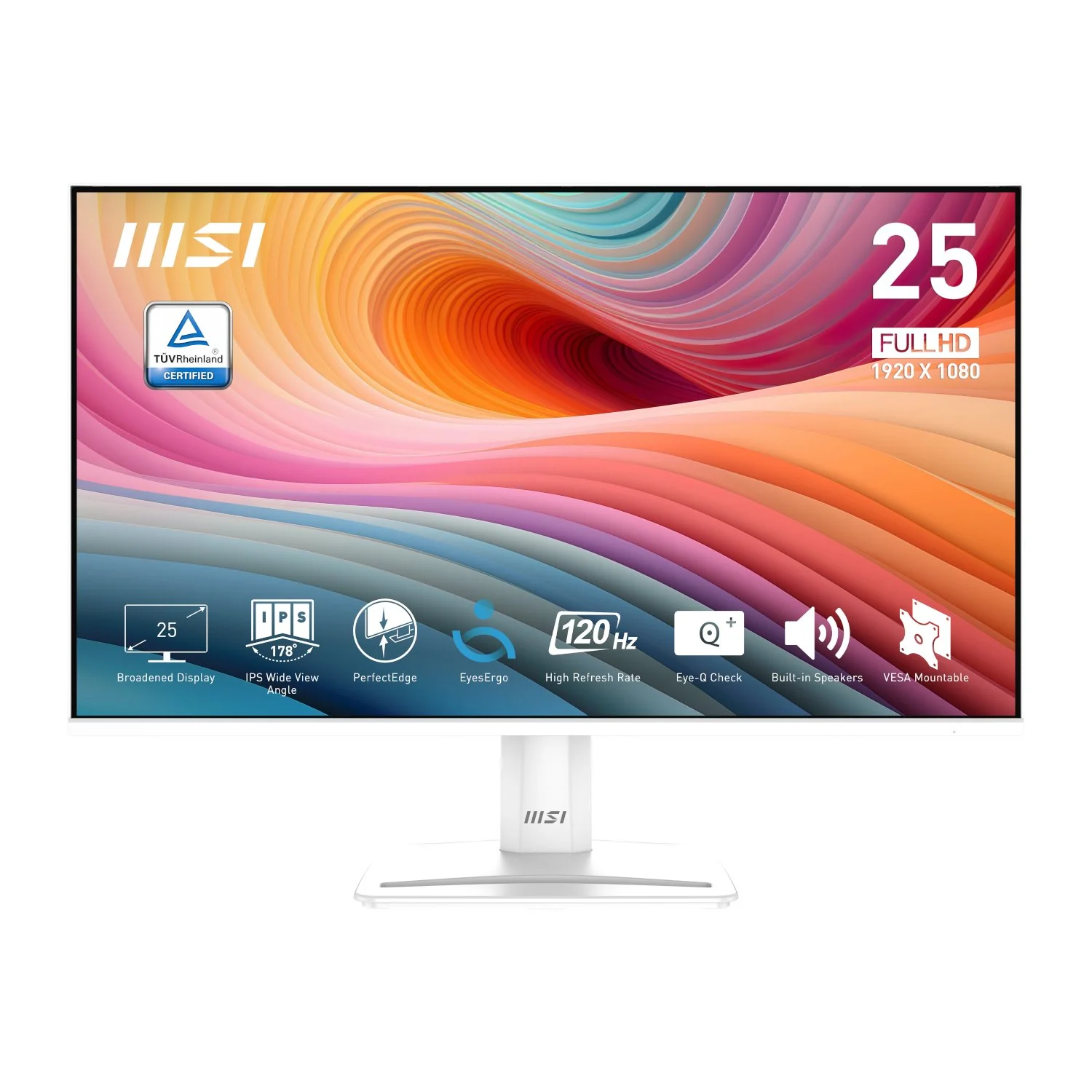 MSI PerfectEdge PRO MP251W E2 24.5" FHD IPS Office Monitor – White - Image 6
