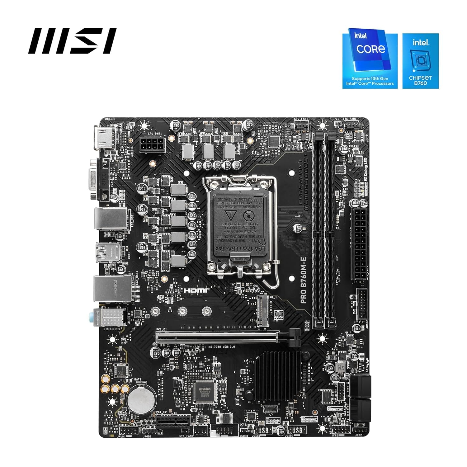 MSI PRO B760M-E DDR5 mATX Motherboard LGA 1700 Intel - Image 6