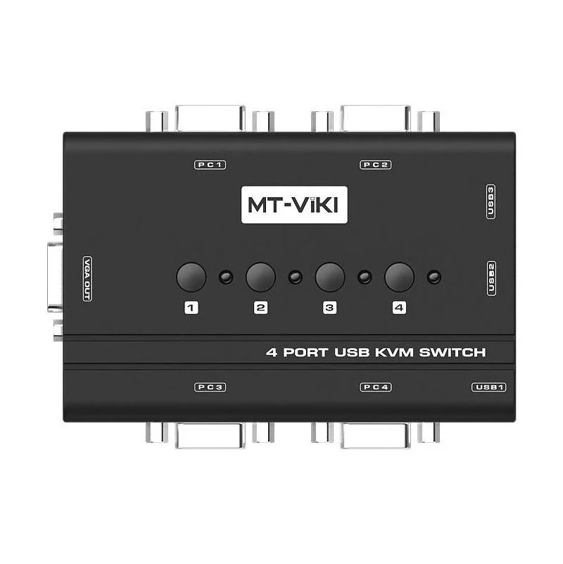 MT-VIKI MT-460KL 4 Port VGA USB KVM Switch - Image 3