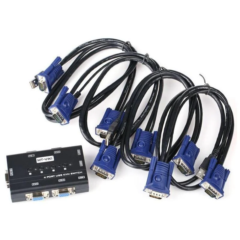 MT-VIKI MT-460KL 4 Port VGA USB KVM Switch - Image 4