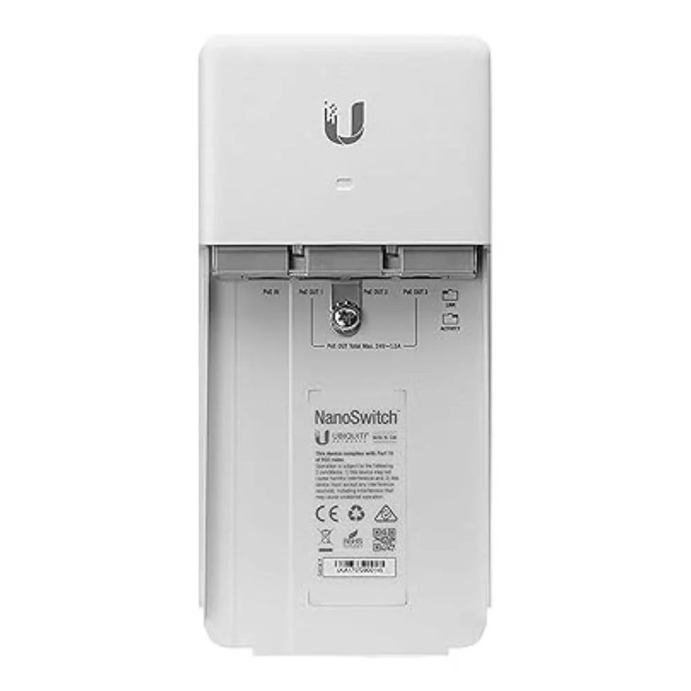 Ubiquiti NanoSwitch N-SW | Outdoor 4-Port Passive PoE Gigabit Switch for UniFi and airMAX Devices - Image 3