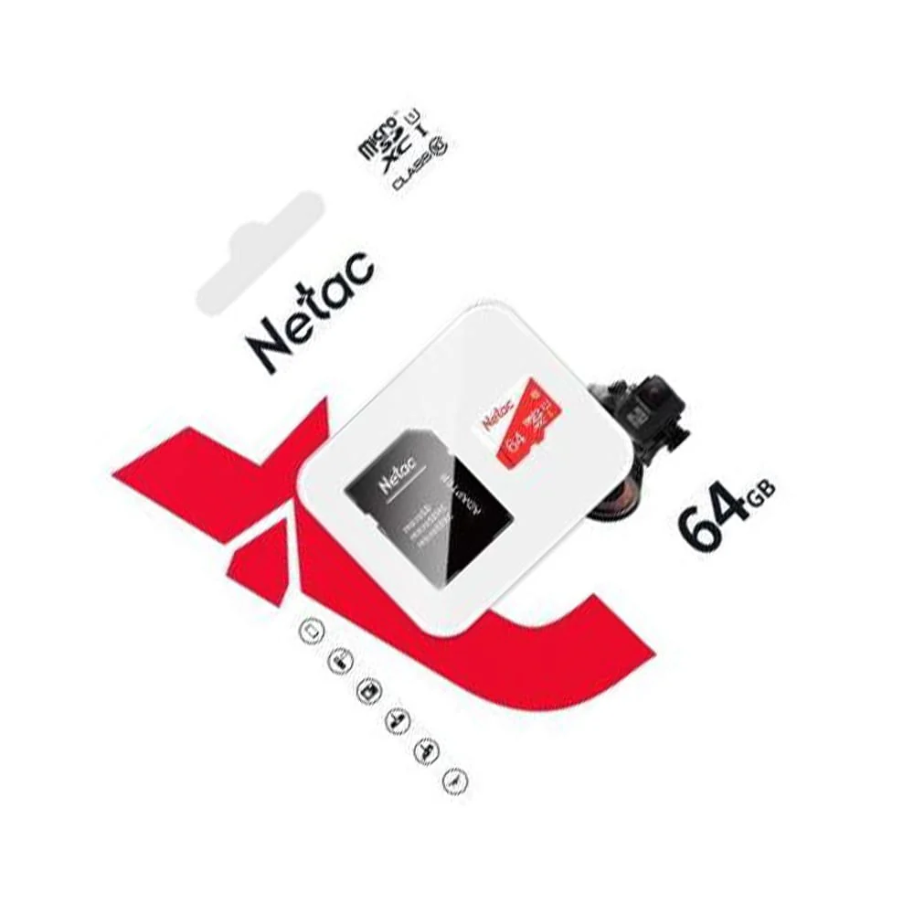 Netac ECO 64GB MicroSD Card with SD Adapter – Class 10 UHS-I, High-Speed Memory for All Devices - Image 4