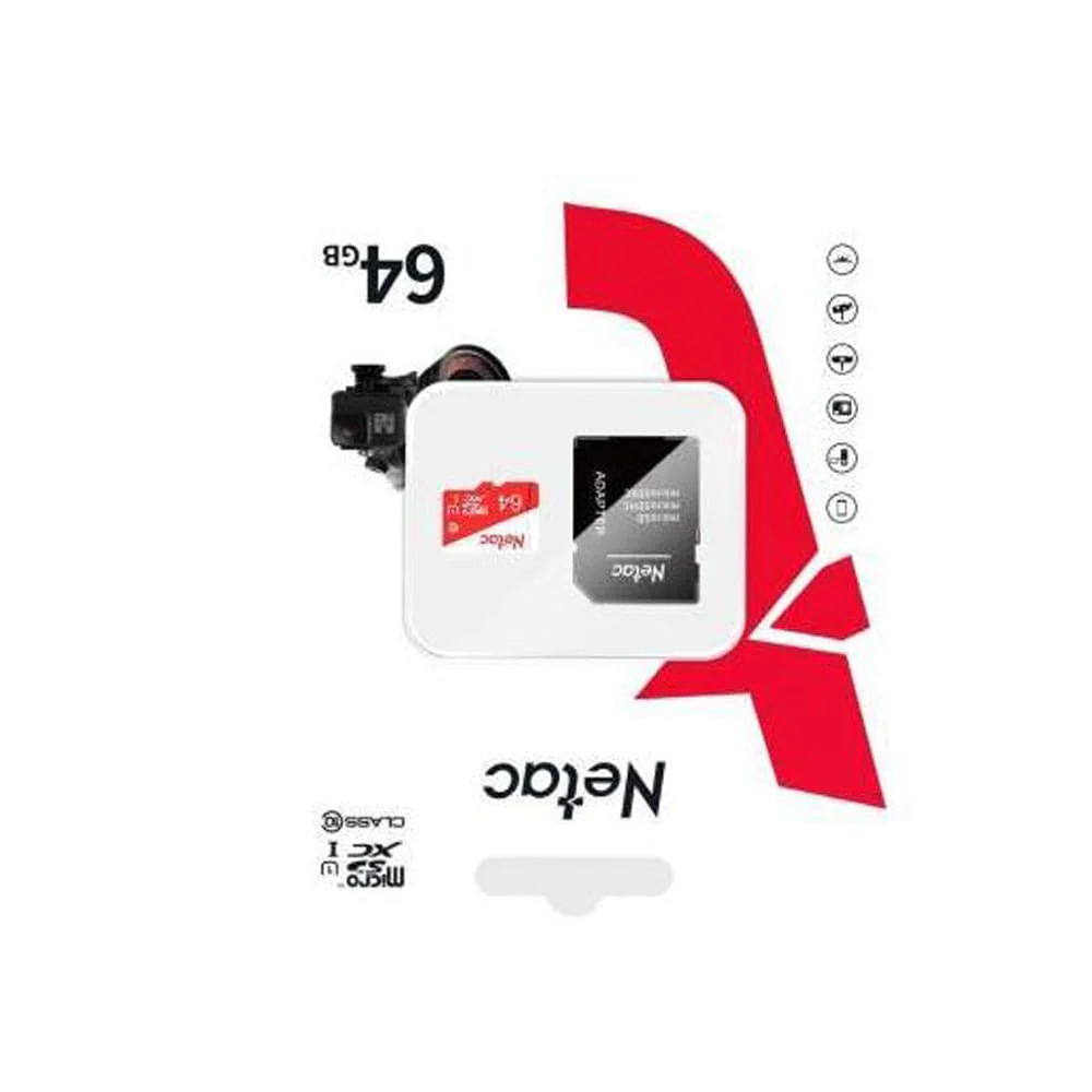 Netac ECO 64GB MicroSD Card with SD Adapter – Class 10 UHS-I, High-Speed Memory for All Devices - Image 5