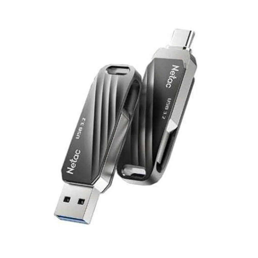Netac US11 128GB USB 3.2 + Type-C Dual Flash Drive - Image 2