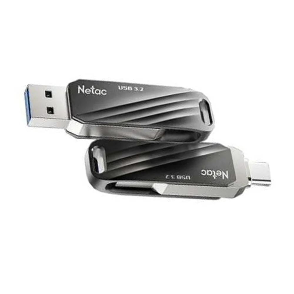 Netac US11 128GB USB 3.2 + Type-C Dual Flash Drive - Image 3