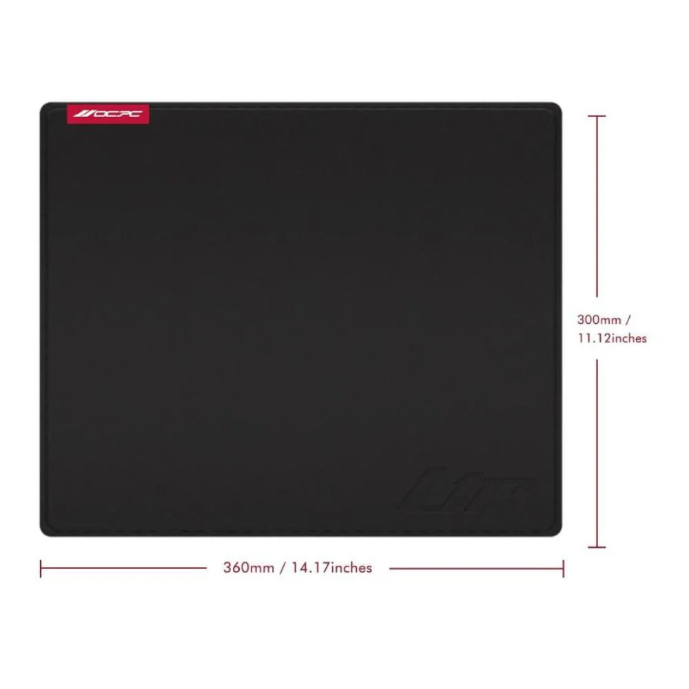 OCPC LTR Gaming Mousepad Medium (360×300×3 mm) – Premium PU Leather, Non‑Slip Rubber Base, Black - Image 4