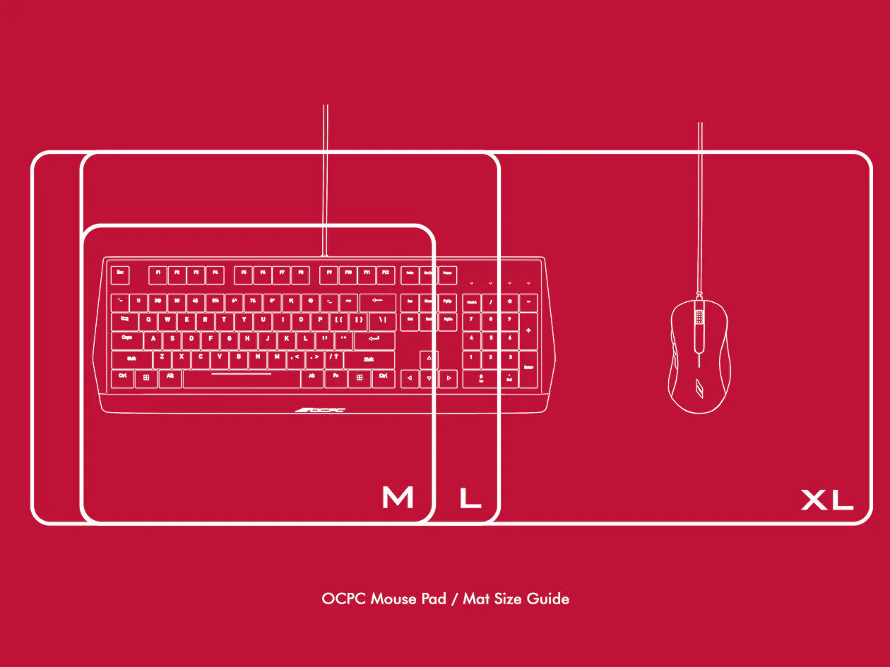 OCPC LTR Gaming Mouse Pad - Brown - Image 4