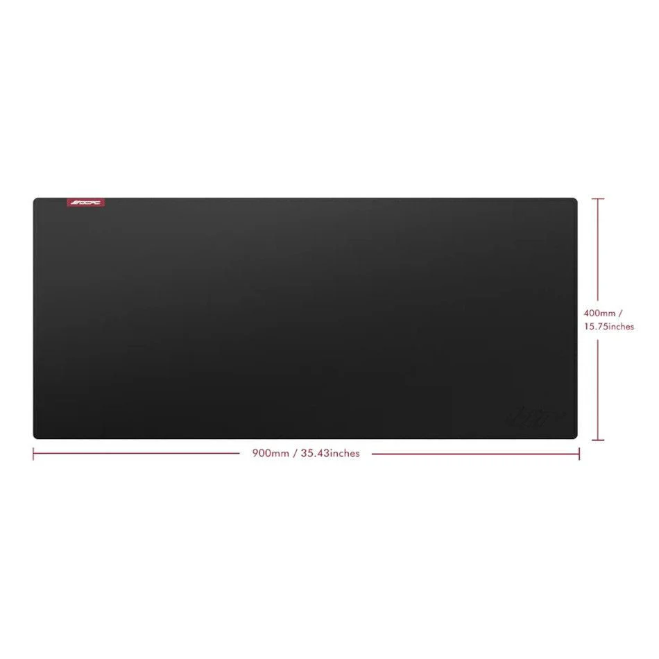 OCPC OCMPLTRXLBK LTR XL Gaming Mouse Pad – 900 × 400mm PU Leather Anti-Scratch Desk Mat - Image 3