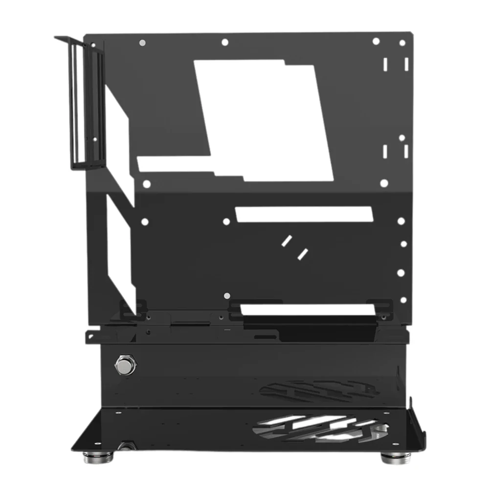 OCPC Micro Open-Air M-ATX PC Case – Test Bench Chassis, Mini-ITX/DTX Support, 240mm Radiator Ready, Black - Image 3