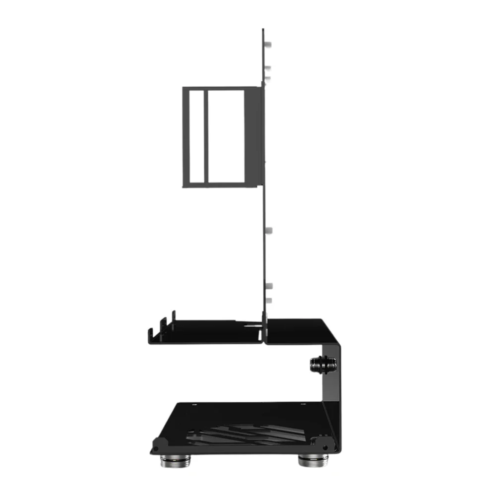 OCPC Micro Open-Air M-ATX PC Case – Test Bench Chassis, Mini-ITX/DTX Support, 240mm Radiator Ready, Black - Image 5