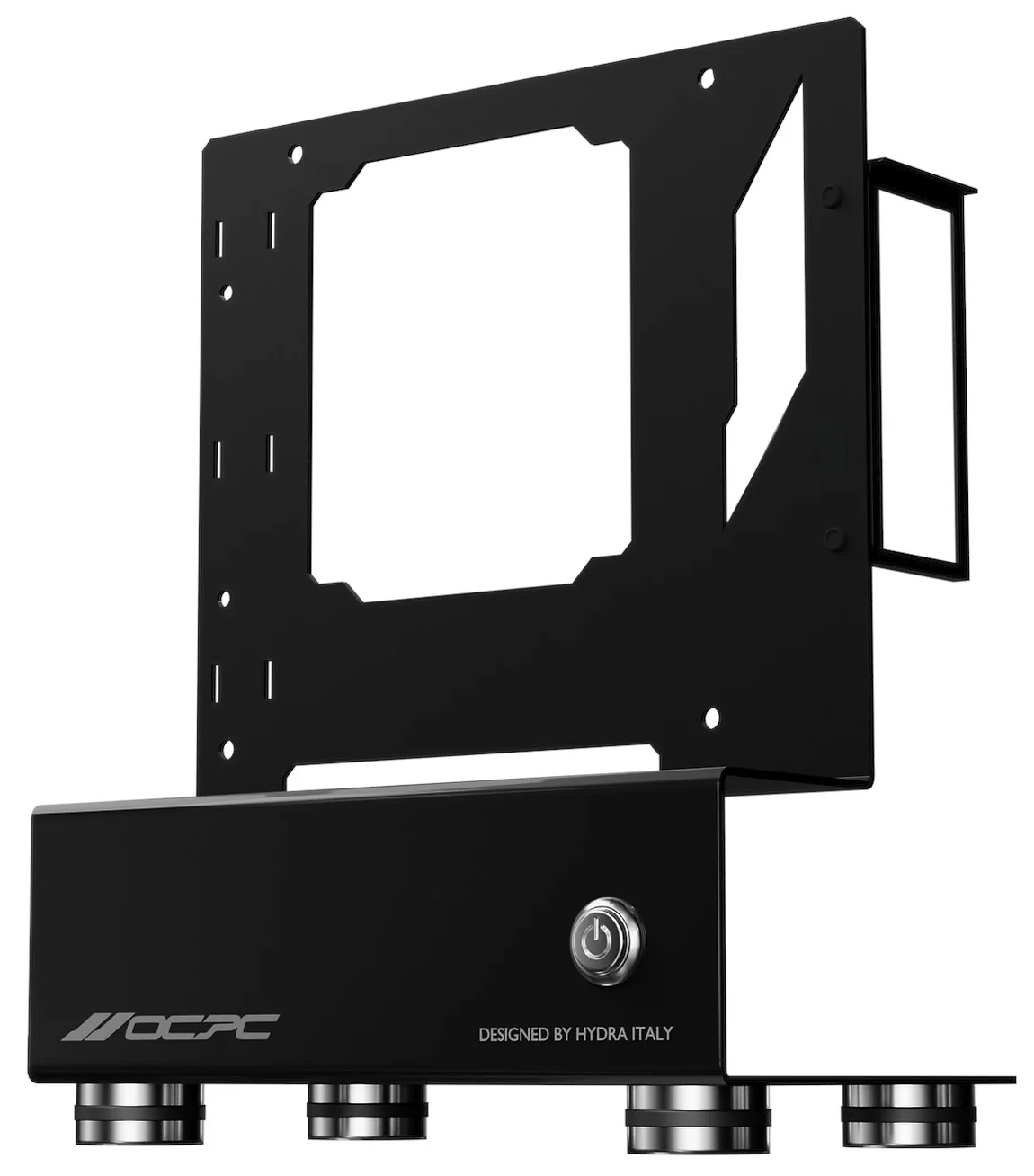 OCPC Mini2 Open-Air Mini ITX SFF PC Case – Stainless Steel Small Form Factor Chassis, SFX PSU Support, Black - Image 4