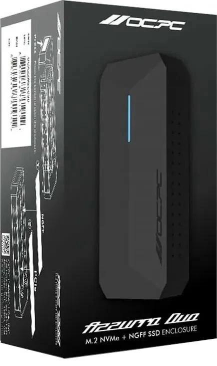 OCPC OCAZZM2ECSD Azzurro Duo M.2 SSD USB-C Enclosure – Dual NVMe & SATA Support - Image 5