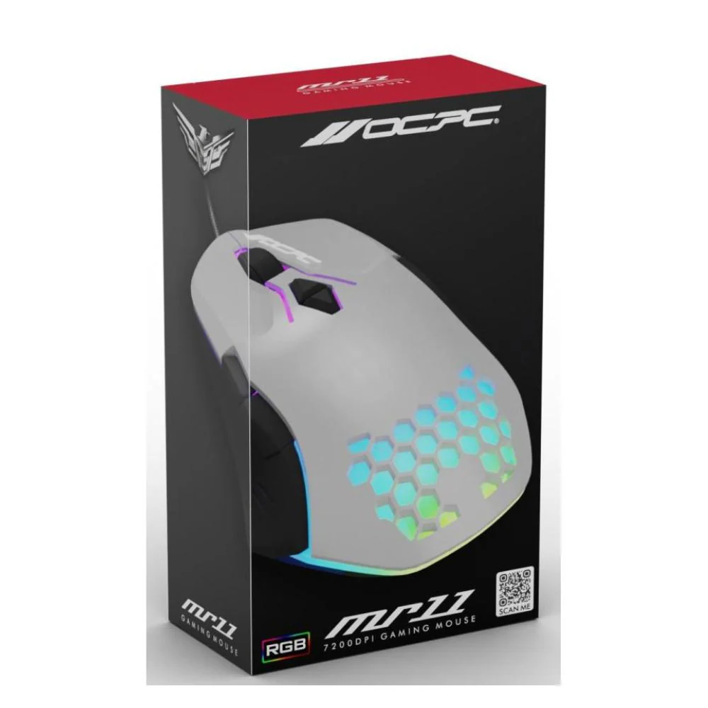 OCPC MR11 7D Wired Gaming Mouse - 7200 DPI, RGB Lighting - Image 3