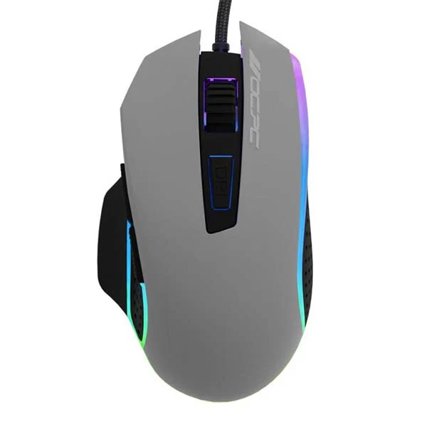 OCPC MR8 7D Wired Gaming Mouse – 7200 DPI, RGB Lighting, 7 Programmable Buttons, Ergonomic Grip - Image 4
