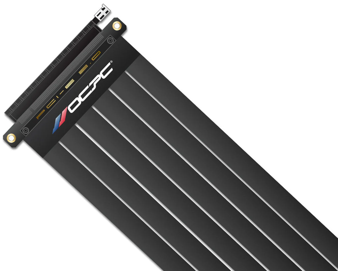 OCPC XTENDER PCI-E 3.0 Black Riser Cable -25cm - Image 3