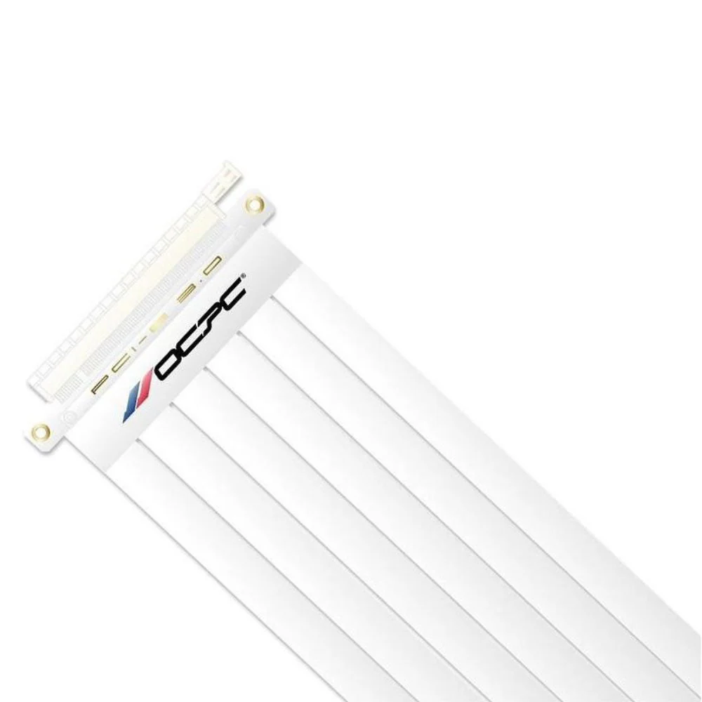 OCPC XTENDER PCI-E 3.0 White Riser Cable - 25cm - Image 2