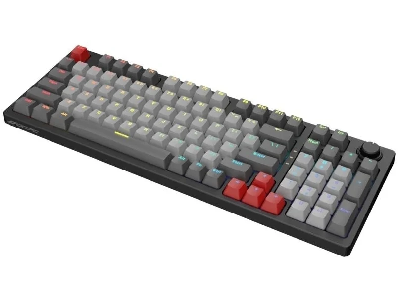 OCPC Zero Compact Gaming Keyboard - Black / Light Grey - Image 4